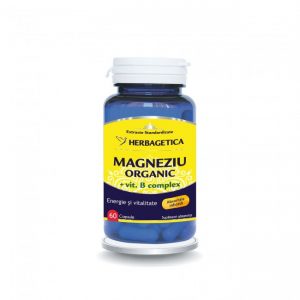 magneziu-organic- + vit. B complex-60cps-herbagetica