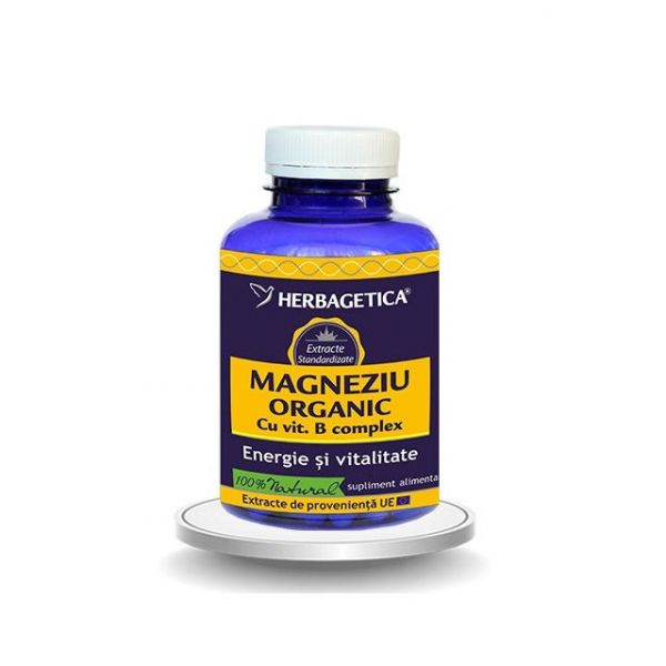 Magneziu Organic + vit. B complex 120 cps-herbagetica